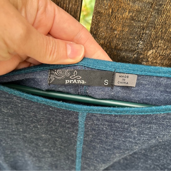 Prana Amanda Wool Blend Dolman Sleeve Top In Blue Sz S - Picture 3 of 15